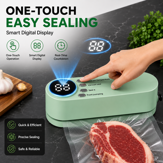 Mini Wireless Vacuum Sealer — Keep Food Fresh 3x Longer